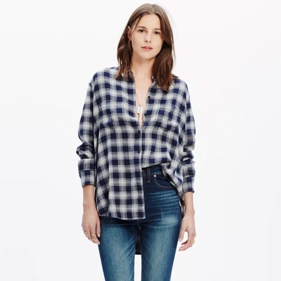 Madewell Ex-Boyfriend Flannel Shirt - Picture 5 of 7
